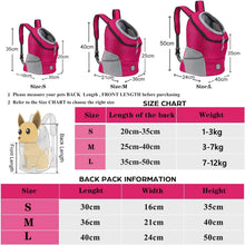 Load image into Gallery viewer, Dog Carrier Bag Pet Dog Transport Backpack For Small Dogs Travel Breathable Dog Carrier Puppy Carrier Pets Carrying Supplies