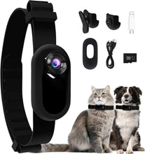Load image into Gallery viewer, Dog Tracker Collar Cat Camera Sport with Video Records Outdoor Wireless Collar Charging Rotating Magnetic Camera Pet Supplies