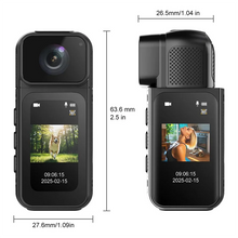 Load image into Gallery viewer, ABUO-Bike Cycling Pet Mini Sports Cam, 2.7K Wifi Mini Body Camera, 64GB POV Camera With 180° Rotating Lens For Daily Recordings