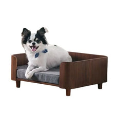 Load image into Gallery viewer, Cat Dog Bed Wooden Kennel Indoor Pet Furniture Floor Modern Simplicity Ceiling Bed Comfortable Durable Furniture Accessories