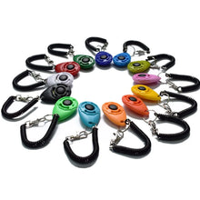 Load image into Gallery viewer, Dog Training Clicker Pet Cat Plastic New Dogs Click Trainer Aid Tools Adjustable Wrist Strap Sound Key Chain Dog Supplies