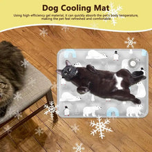 Load image into Gallery viewer, Dog Cooling Mat Summer Pet Self Cooling Pad Cat Bed Mat For Small Medium Large Dogs Indoor Dog Crate Mat