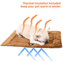 Load image into Gallery viewer, Dog Bed Self Heating Pet Pads Dog Blanket Cat Bed Puppy Pet Thermal Mat Blanket Sofa Cushion Home Winter Warm Sleeping Cover