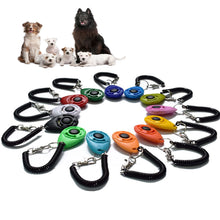 Load image into Gallery viewer, Dog Training Clicker Pet Cat Plastic New Dogs Click Trainer Aid Tools Adjustable Wrist Strap Sound Key Chain Dog Supplies