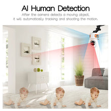 Load image into Gallery viewer, 15MP Security WIFI Camera Three Screen Pan&Tilt PTZ Cameras Baby Pet Monitor Human Tracking Two-way Audio Color Night Vision Cam