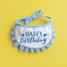 Load image into Gallery viewer, New Pet Birthday Props Dog Party Hat Drool Pocket Cat Birthday Set Decorations Dress Glitter Hot Gold First Birthday Gift
