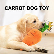 Load image into Gallery viewer, Carrot Dog Puzzle Toys Carrot Shape Dog Squeak Toys Stress Relief Dog Toys Stuffed Plush Puppy Toys For Small Medium And Large