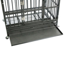 Load image into Gallery viewer, Heavy Duty Metal Dog Crate With Cover And Wheels For Large Dog