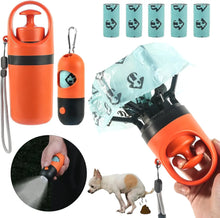 Load image into Gallery viewer, Dog Poop Scooper Set Claw Waste Picker with Leash Clip Poop Bag Dispenser LED Light Portable Hygienic Cleanup Tool for Pet Dogs