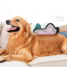 Load image into Gallery viewer, Pet Grooming Glove Brush for Cats Dogs Bath Massage Gloves for Bathing Grooming Softy Comfortable Animal Hair Removal Tool