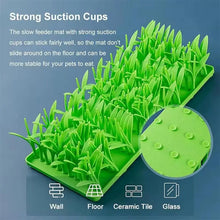 Load image into Gallery viewer, Pets slow feeder Silicone Grass Slow Food Mat Dogs Snuffle Pad Cats Licking Pad Non-slip Eating Mat pet Supplies Dog Accessories