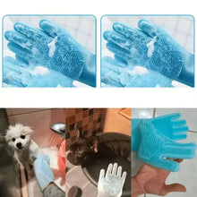Load image into Gallery viewer, Pet Grooming Bathing Gloves Dog Cat Bathing Shampoo Massaging Cleaning Cleanner Sponge Silicon Hair Removal Glove