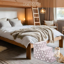 Load image into Gallery viewer, 3 Steps Climb Stairs for Small Dog Cat Ramp Ladder Anti-slip Detachable Staircase Balanced Climbing Pet Ramp for Sofa Bedroom