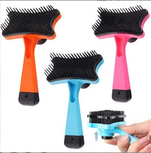Load image into Gallery viewer, Dog Brush Cat Grooming Brush Self Cleaning Static Free Massage Comb Stable Thicker Bristles Pet Supplies