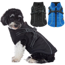 Load image into Gallery viewer, Pet Dog Waterproof Warm Jacket With Harness Reflective Dog Clothes For Small Large Dogs Coat Chihuahua French Bulldog Outfits