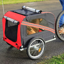 Load image into Gallery viewer, Outdoor Dog Carriers Small Trailer Portable Folding Storage Small Medium Dogs Travel Bicycle Trailer Dog Supplies Pet Products