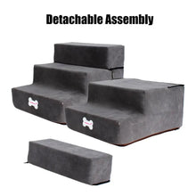 Load image into Gallery viewer, Small Dog Stairs Pet 3 Steps Stairs 30cm Height for Small Dog Cat Ramp Ladder Antislip Removable Dogs Bed Stairs Pet Supplies