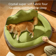 Load image into Gallery viewer, New dog bed with increased height and thickness, leaning against the mountain bed and pillow for neck protection, pet bed for sl