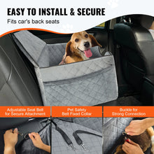Load image into Gallery viewer, SucceBuy Dog Car Seat Dog Booster Seat for Car with A Storage Pocket Sponge Filling Car Bed for Medium Large Dog up to 55 lbs