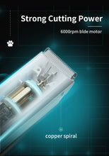 Load image into Gallery viewer, Pet grooming hospital for cats and dogs, low-noise electric push shear, electric waterproof, professional wireless shaving