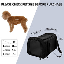 Load image into Gallery viewer, Dog Carrier Bag Soft Side Backpack Puppy Pet Carriers & Travel Products Airline Approved Outgoing For Small Dogs Cat Accessories