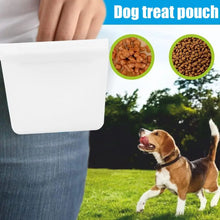 Load image into Gallery viewer, Silicone Dog Treat Bag Pet Training Treat Pouch Dog Portable Dog Training Bag Waterproof Training Dog Cat Silicone Snack Bag