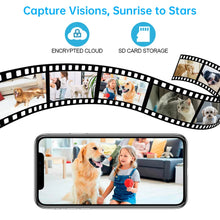 Load image into Gallery viewer, Tuya Smart WiFi IP Pets Camera Home Security Dog Cats Camera 4K 8MP HD Video Night Vision Surveillance AI Alerts Mini Camera