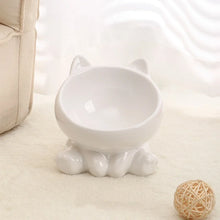Load image into Gallery viewer, Cat Bowl Pet Accessories Ceramic Diagonal High Feet Cute Protection Cervical Spine Dog Bowl Drink Water Bowl Pet Supplies