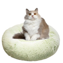 Load image into Gallery viewer, Round Dog Bed Soft Plush Pet Beds USB Heating Donut Round Beds for Dog Cat Comfortable House Pet Supplies Accessories