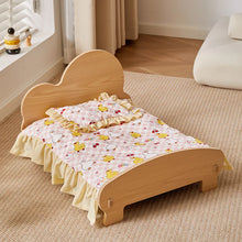 Load image into Gallery viewer, Wooden Dog Bed Four Seasons Universal Teddy Small Dog Summer Special Bed Suspended Off-the-und Pet Wood Bed