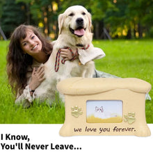 Load image into Gallery viewer, Resin Pet Urns Dogs Cats Cremation Urn Peaceful Memorial with Photo Frame Cremation Urns for Animal Ashes Funeral Pet Ashes Box