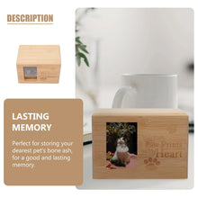 Load image into Gallery viewer, Memorial Gifts Pet Urn for Cinerary Casket Ash Jar Funeral Supplies Bamboo Urns Creative Cats Dog