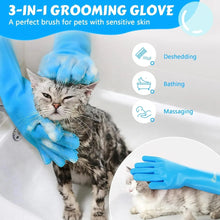 Load image into Gallery viewer, Pet Grooming Bathing Gloves Dog Cat Bathing Shampoo Massaging Cleaning Cleanner Sponge Silicon Hair Removal Glove