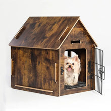 Load image into Gallery viewer, Dog House Indoor for Small Dogs or Cats, Cozy Wooden Design, Small Indoor Bed House, with Air Vents and Elevated Floor Warm Dog