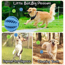 Load image into Gallery viewer, Dog Toy Ball Interactive Rubber Balls Puppy Chewing Toys Pet Tooth Cleaning Ball Cats Pets Food Treat Feeder Silicone Balls Toy