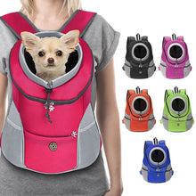 Load image into Gallery viewer, Pet Dog Carrier Bag Carrier For Dogs Backpack Out Double Shoulder Portable Travel Backpack Outdoor Pet Carrier Bag Travel Set