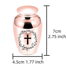 Load image into Gallery viewer, Aluminum Alloy Pet Memorial Urns Small Moisture-Proof Cremation Ashes Urn Removable Lid Cat Funeral Urns for Cats Dogs Hamster
