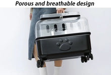 Load image into Gallery viewer, Portable Dog Strollers Carriers Travel Luxury Transparent Cats Strollers Cheap Outdoor Small Medium Suitcase Pets Supplies