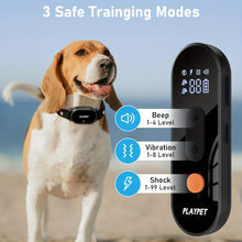 Load image into Gallery viewer, Dog Shock Collar with Remote, Dog Training Electric Collar, Waterproof Rechargeable,Dog Shock Collar with LED Light, Beep, Vibra