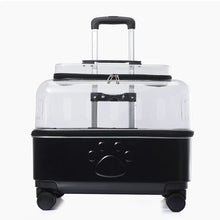 Load image into Gallery viewer, Portable Dog Strollers Carriers Travel Luxury Transparent Cats Strollers Cheap Outdoor Small Medium Suitcase Pets Supplies