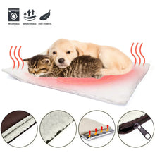 Load image into Gallery viewer, Self-Heating Pet Pads Blanket Puppy Pad Warming Cushion Mat for Cats Dogs Small Pets with Thermal Body Heat Reflecting Core Pad