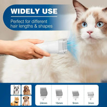 Load image into Gallery viewer, Dog Grooming Kit for Pet Include 4 Hair Clipper Combs 2.5L Vacuum Cleaner and 5 Pet Grooming Tools for Shedding