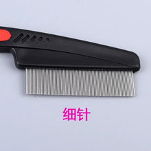 Load image into Gallery viewer, Dog Cat Grooming Comb - Teeth Shedding, Hair, Flea & Lice Removal, Stainless Steel, Deworming, Opening Knots