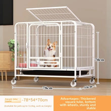 Load image into Gallery viewer, Indoor Dog Cage Large Medium Dog House with Toilet Golden Retriever Samoyed Border Collie Labr Retriever Pet Cage Fence