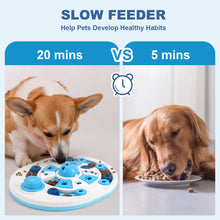 Load image into Gallery viewer, Dog Slow Feeder Food Dispenser Interactive Training Increases Puppy IQ Anti Choking Puzzle Toys Fun Anti Slip Bowl Pet Supplies