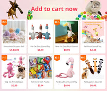 Load image into Gallery viewer, Dog Puzzle Feeder Interactive Toy Indestructible Plush Sound Squeak Puppy Toys For Resistant Foldable Snail Dogs Pet Supplies