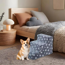 Load image into Gallery viewer, 3 Steps Climb Stairs for Small Dog Cat Ramp Ladder Anti-slip Detachable Staircase Balanced Climbing Pet Ramp for Sofa Bedroom
