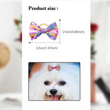 Load image into Gallery viewer, 100pcs Pet Accessories Dog Hair bows Fashion Cute Dog Bows Rubber Bands Pet Hair Collar Decoration for Dog Accessories