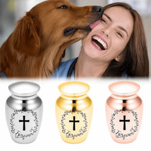 Load image into Gallery viewer, Aluminum Alloy Pet Memorial Urns Small Moisture-Proof Cremation Ashes Urn Removable Lid Cat Funeral Urns for Cats Dogs Hamster