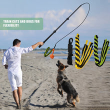 Load image into Gallery viewer, Extendable Flirt Pole Interactive Dog Toys for Small Large Dogs Chase Drag Chew Toys Outdoor Training Exercise Entertainment